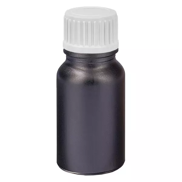 Frasco conta-gotas de 10ml 0,9mm branco tampa standard BlackLine UT18/10 Frasco conta-gotas de 10ml 0,9mm branco tampa standard BlackLine UT18/10