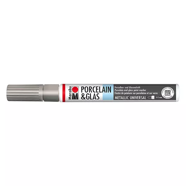 Giz de cera prata 1-2mm para vidro/porcelana