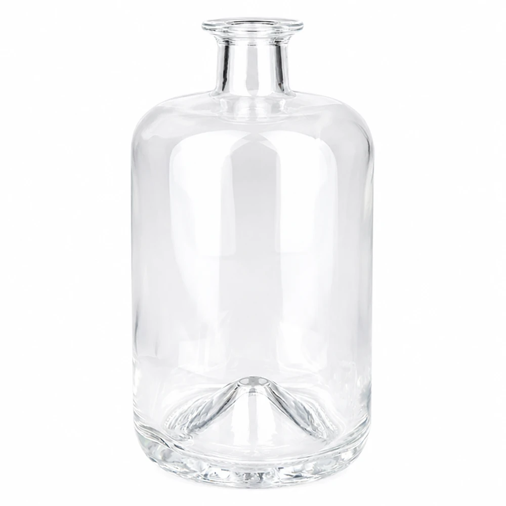 Garrafa de vidro de 700 ml Sofia sem tampa UNiTWIST transparente vazia Fotografia do produto sobre um fundo branco