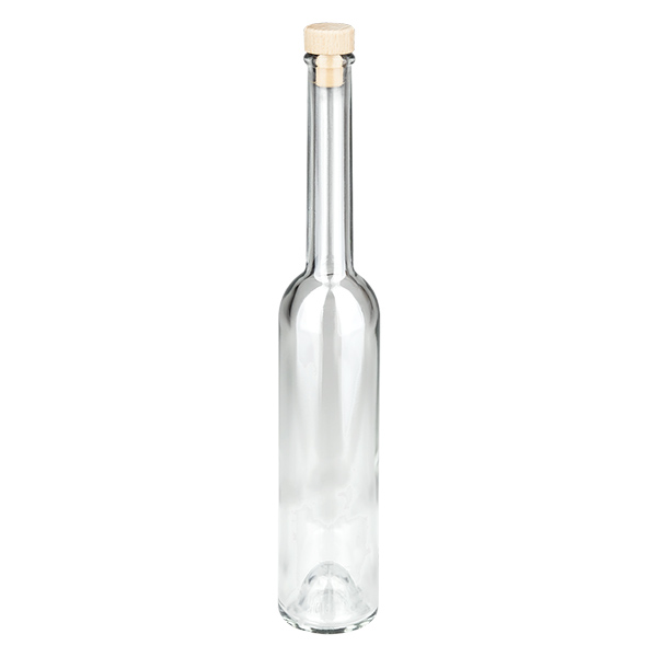 100ml Glasflasche "Platina" mit Holzgriffkorken UNiTWIST®