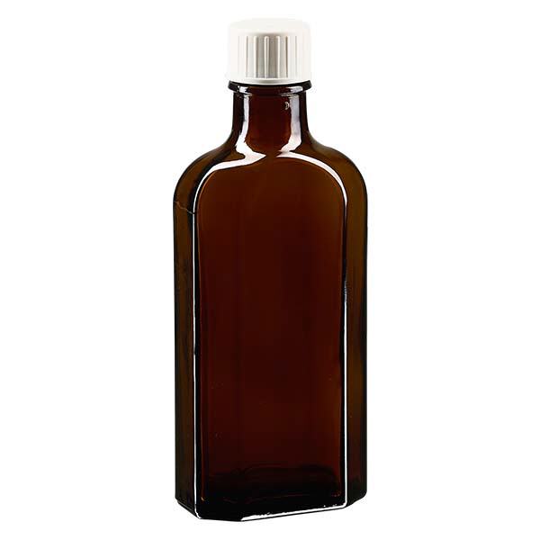 Tampa de rosca castanha Meplat de 125 ml com anel de enchimento Tampa de rosca castanha Meplat de 125 ml com anel de enchimento