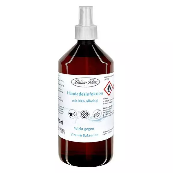 Spray desinfetante para as mãos 1000ml Doktor-Klaus Spray desinfetante para as mãos 1000ml Doktor-Klaus