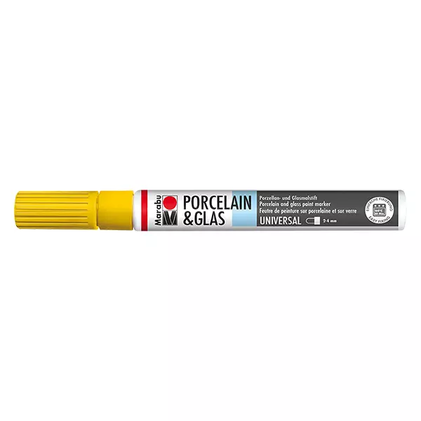 Lápis de cor amarelo sol 2-4mm para vidro/porcelana