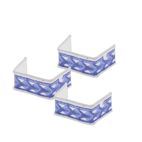 Fixador de fita adesiva U-clip azul/branco (embalagem de 100) 33mm Fixador de fita adesiva U-clip azul/branco (embalagem de 100) 33mm