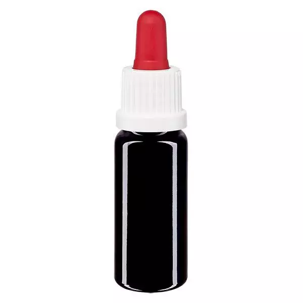 Frasco de farmácia violeta pipeta de 10ml branco/vermelho tampa inviolável Frasco de farmácia violeta pipeta de 10ml branco/vermelho tampa inviolável