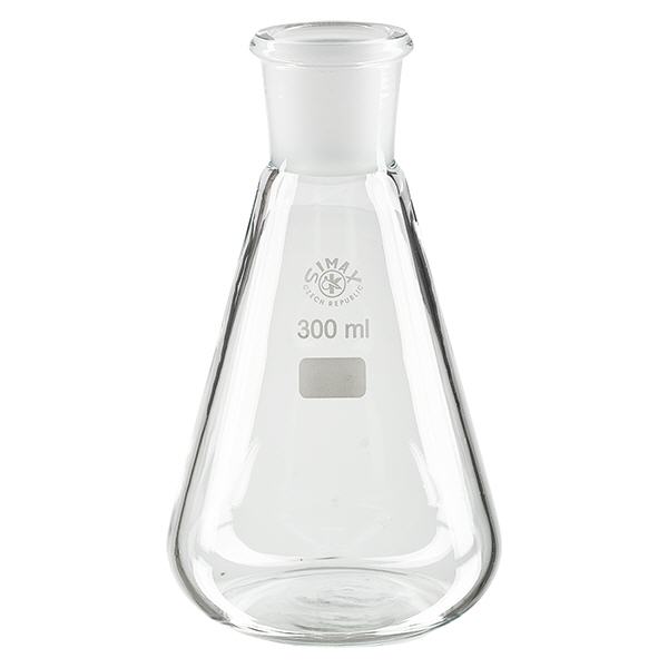 Erlenmeyer 300ml com junta rectificada standard (29/32)