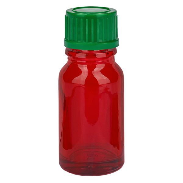 Frasco de 10 ml com tampa de rosca de 11 mm verde Standard RedLine UT18/10