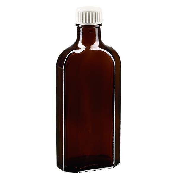 Frasco com tampa de rosca castanha Meplat de 150 ml com incrustação de espuma PE Frasco com tampa de rosca castanha Meplat de 150 ml com incrustação de espuma PE