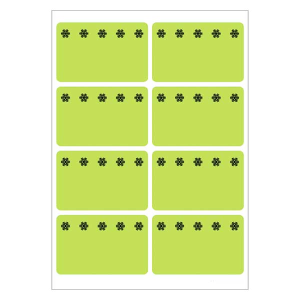 Etiquetas para congelador verdes (48 autocolantes) 26x40mm Etiquetas para congelador verdes (48 autocolantes) 26x40mm
