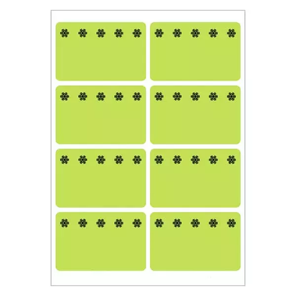 Etiquetas para congelador verdes (48 autocolantes) 26x40mm Etiquetas para congelador verdes (48 autocolantes) 26x40mm