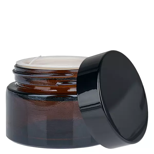 Frasco de vidro 30ml castanho com tampa de baquelite preta UNiTWIST