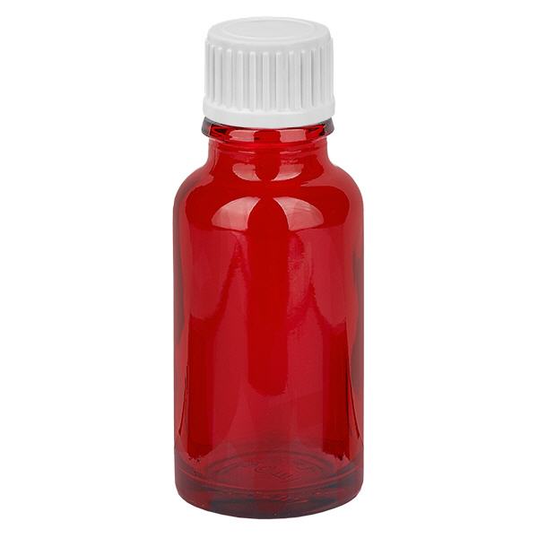 Frasco conta-gotas de 20 ml branco de 0,9 mm com fecho standard RedLine UT18/20