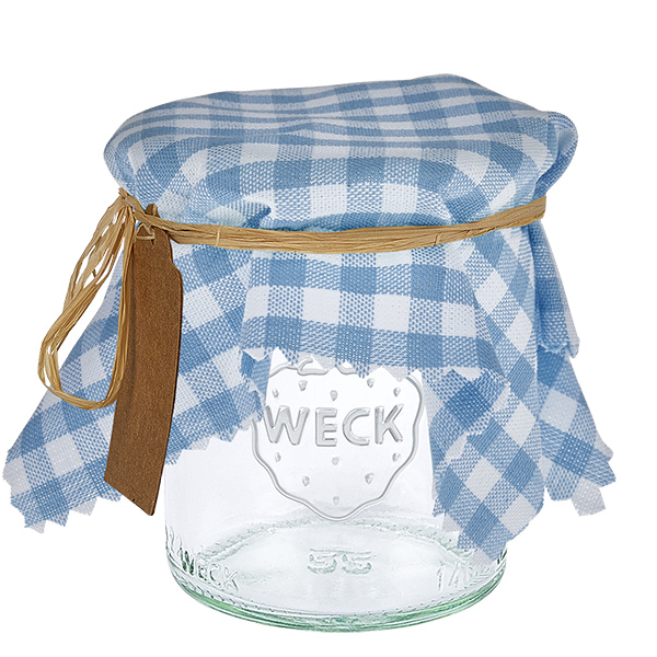 Pano de cozinha azul claro axadrezado 15cm quadrado