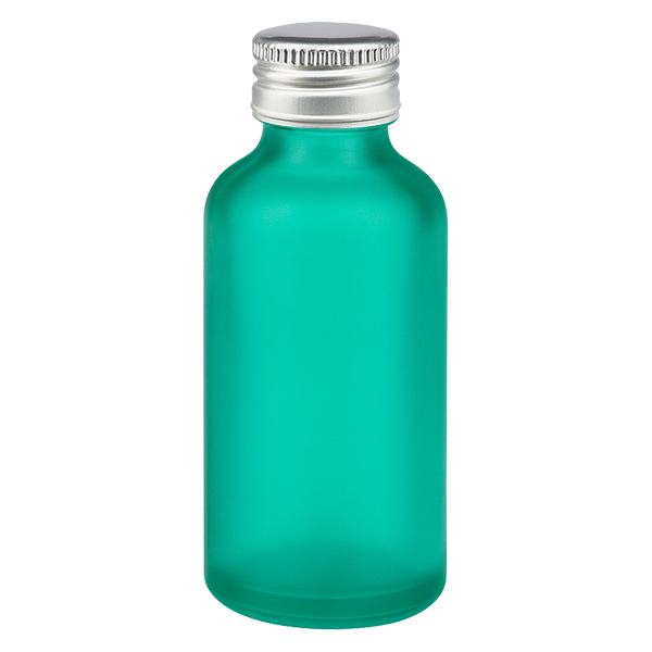 Frasco de 50 ml com tampa de rosca de 11 mm Alu-Silver Standard VerdeL.UT18/50