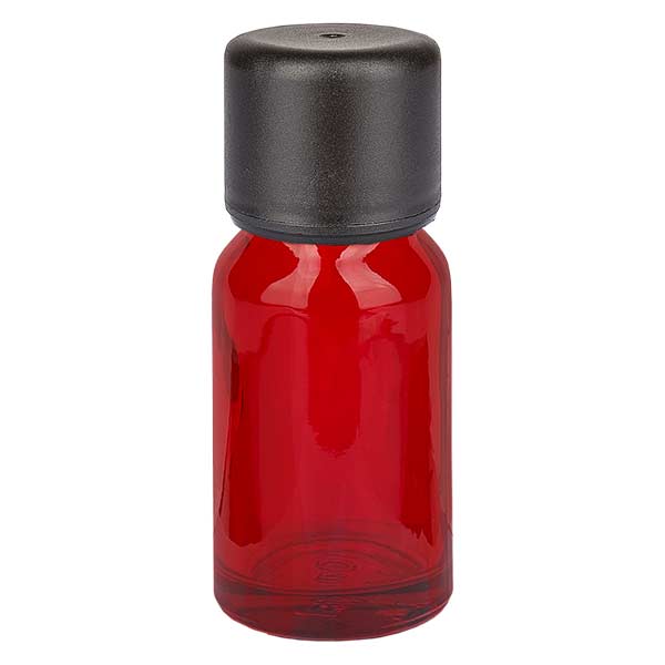 Frasco de 10 ml com tampa de rosca de 3 mm e tampa inviolável RedLine UT18/10 UNiTWIST