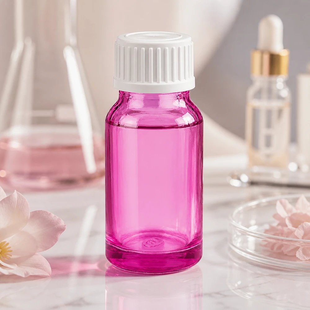 Frasco conta-gotas de vidro violeta de alta qualidade de 10 ml com sistema de conta-gotas preciso de 0,9 mm para cosméticos