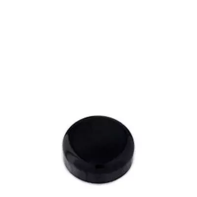 Tampa de rosca SAN preta para frasco violeta 15ml