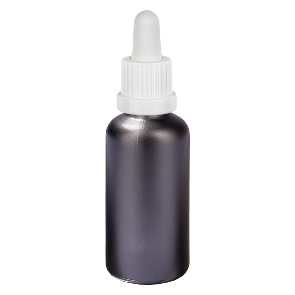 Frasco pipeta de 50ml branco com fecho inviolável BlackLine UT18/50