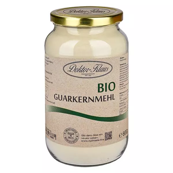 Goma de guar orgânica 800g Doktor-Klaus noWaste