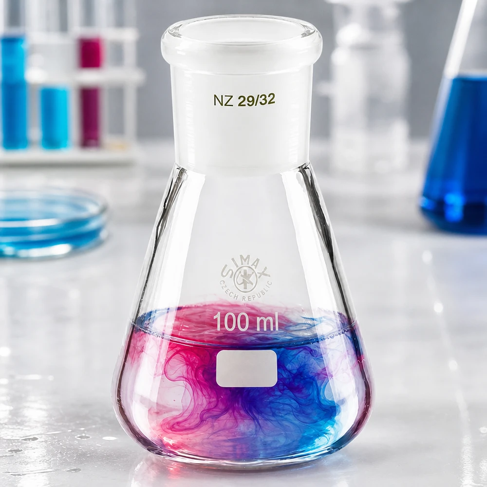 Erlenmeyer 100ml com junta esmerilada standard (29/32)