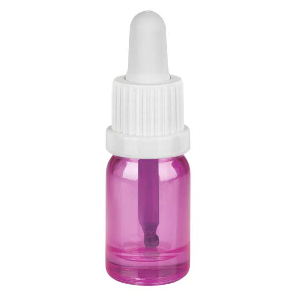 Frasco de pipeta de 5 ml branco originalidade tampa de rosca PurpleLine UT18/5