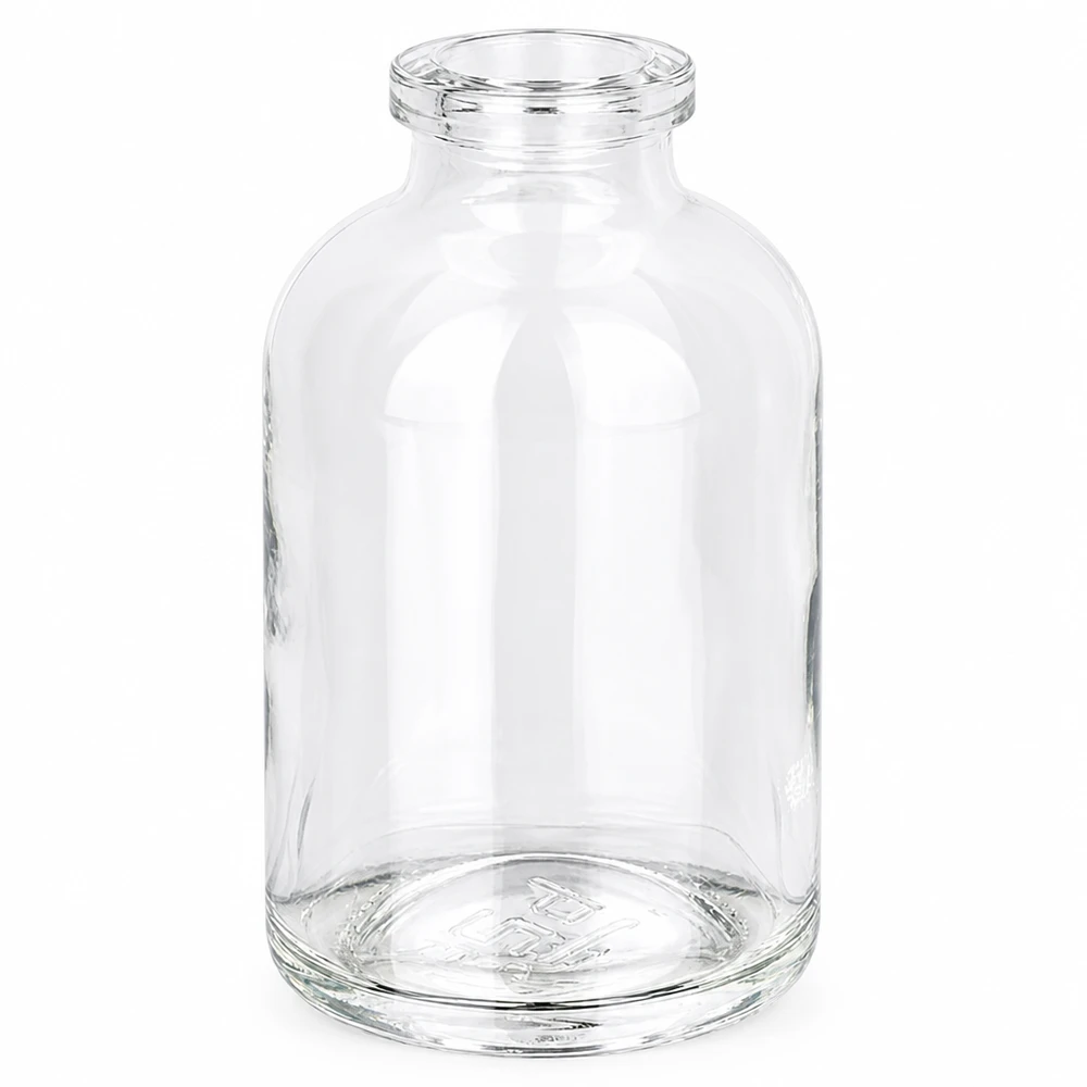 Frasco de injeção de vidro transparente 50ml Medizinische Injektionsflasche 50ml Klarglas für Labor und Pharmazie