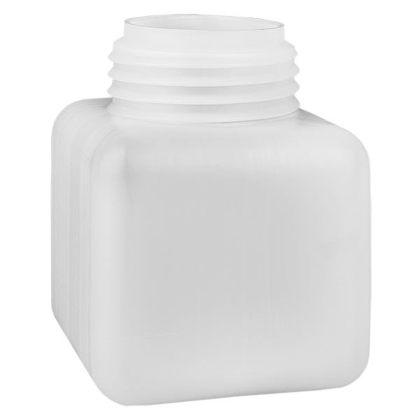 Frasco para produtos químicos 500ml, gargalo largo em PE-HD, cor natural, GL 65 Frasco para produtos químicos 500ml, gargalo largo em PE-HD, cor natural, GL 65