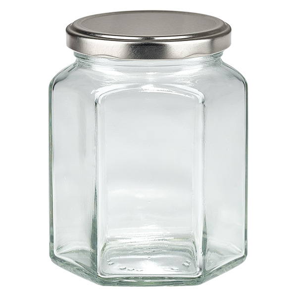 288ml Hexaglas mit BasicSeal Deckel silber UNiTWIST