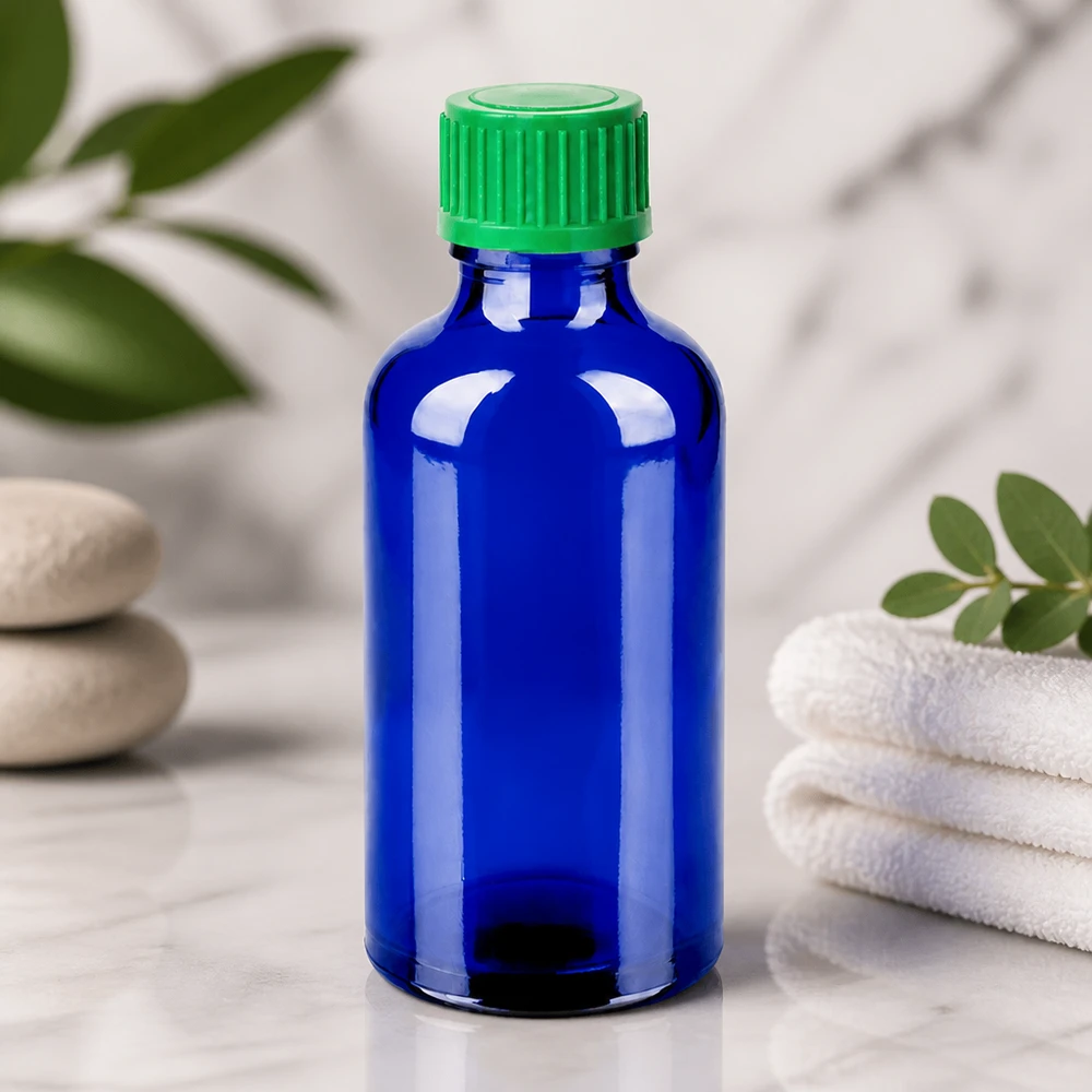 Frasco de vidro de 50 ml de alta qualidade com conta-gotas de 0,8 mm para aplicações profissionais