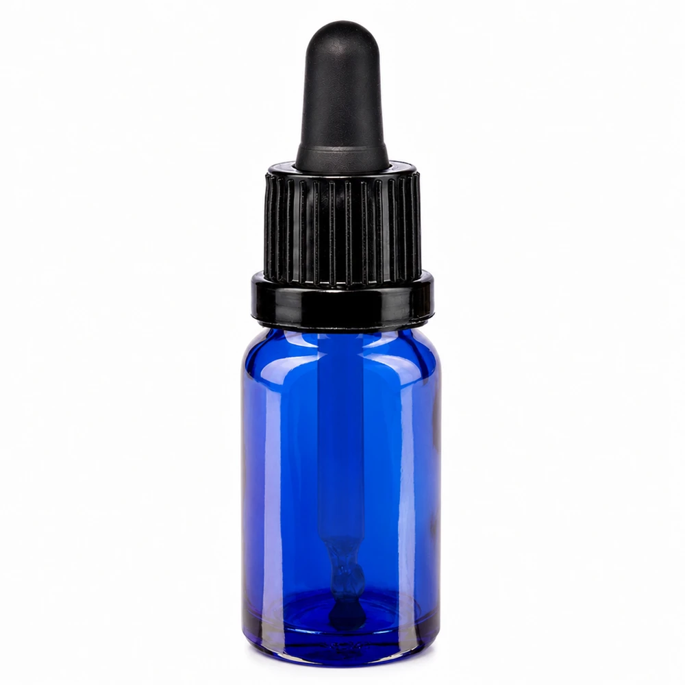 Frasco pipeta de 10 ml preto com fecho inviolável BlueLine UT18/10