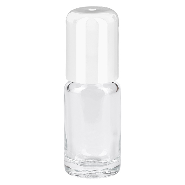 Frasco roll-on de 10ml branco com tampa standard ClearLine UT18/10