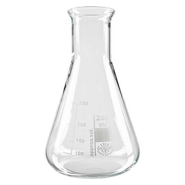 Erlenmeyer 250ml gargalo estreito