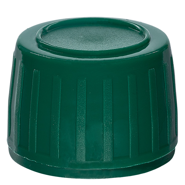 Tampa de rosca verde com anel inviolável PP28 ApoGlas Tampa de rosca verde com anel inviolável PP28 ApoGlas
