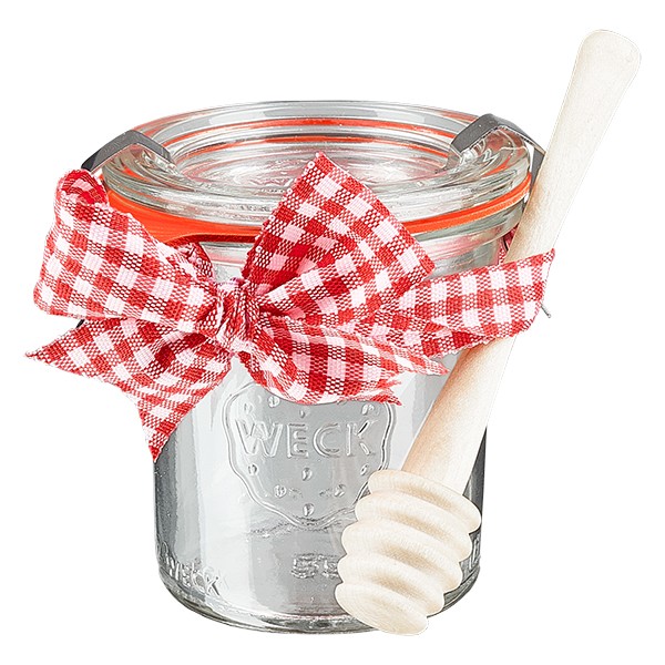 Copos de vidro 140ml com colher de mel