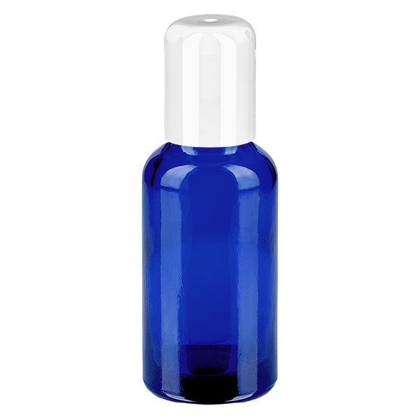 Frasco roll-on de 30ml branco com tampa standard BlueLine UT18/30