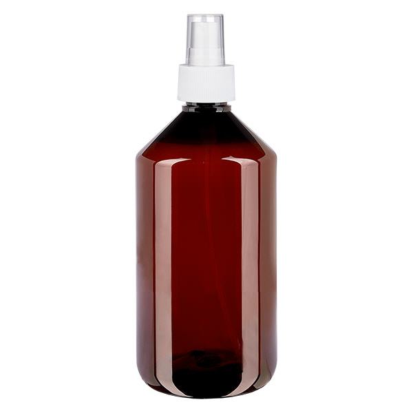 Frasco PET 750ml com atomizador branco Frasco PET 750ml com atomizador branco