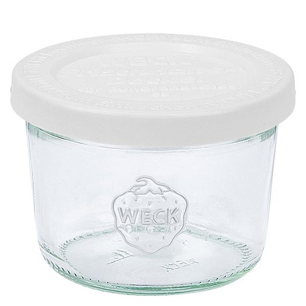 Copos de vidro de 80ml com tampa de frescura WECK RR60