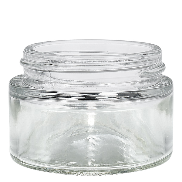 Frasco de vidro transparente de 30 ml com tampa de inserção UNiTWIST Frasco de vidro transparente de 30 ml com tampa de inserção UNiTWIST