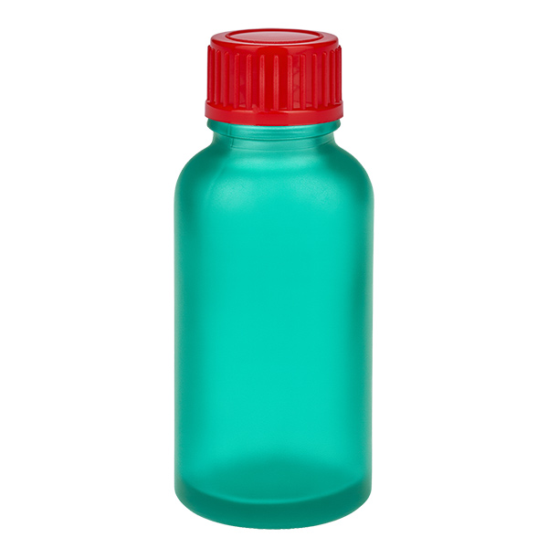 Frasco de 30 ml com tampa de rosca de 11 mm vermelha Standard GreenLine UT18/30