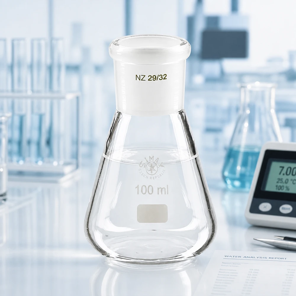 Erlenmeyer 100ml com junta esmerilada standard (29/32)