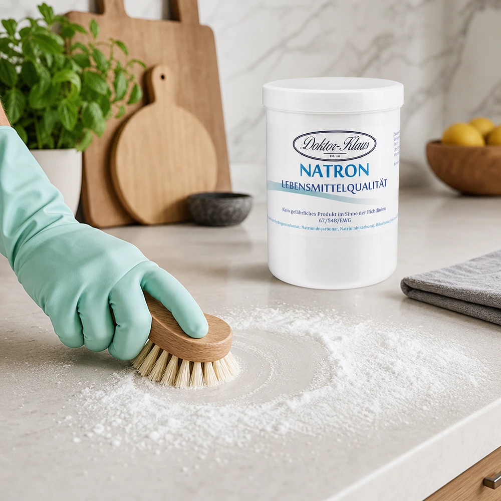 Bicarbonato de sódio 1kg Doktor-Klaus Natron 1kg Doktor Klaus in praktischer Vorratsdose für vielseitige Haushaltsanwendungen