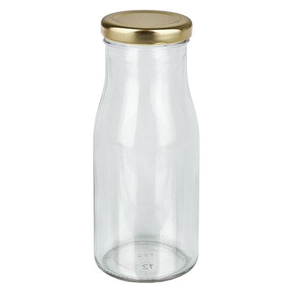 Frasco de 150ml com tampa BasicSeal dourada UNiTWIST