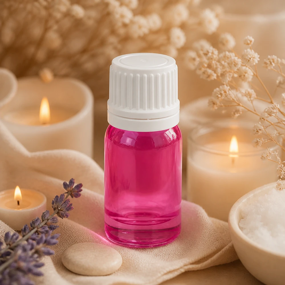 Frasco de vidro PurpleLine de 5 ml com proteção UV para óleos essenciais e essências sensíveis à luz