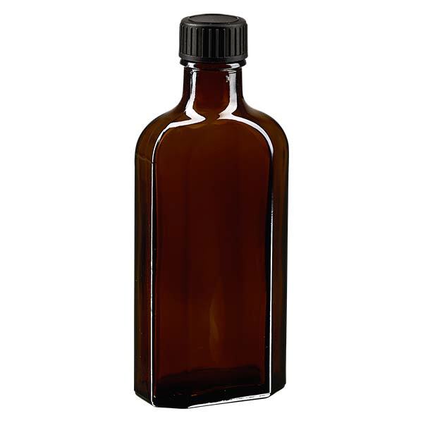Tampa de rosca castanha Meplat de 125 ml com disco de vedação LKD Tampa de rosca castanha Meplat de 125 ml com disco de vedação LKD