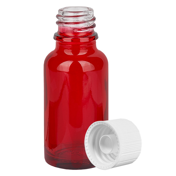 Frasco de 20 ml com tampa de rosca de 11 mm branco Standard RedLine UT18/20 Frasco de 20 ml com tampa de rosca de 11 mm branco Standard RedLine UT18/20