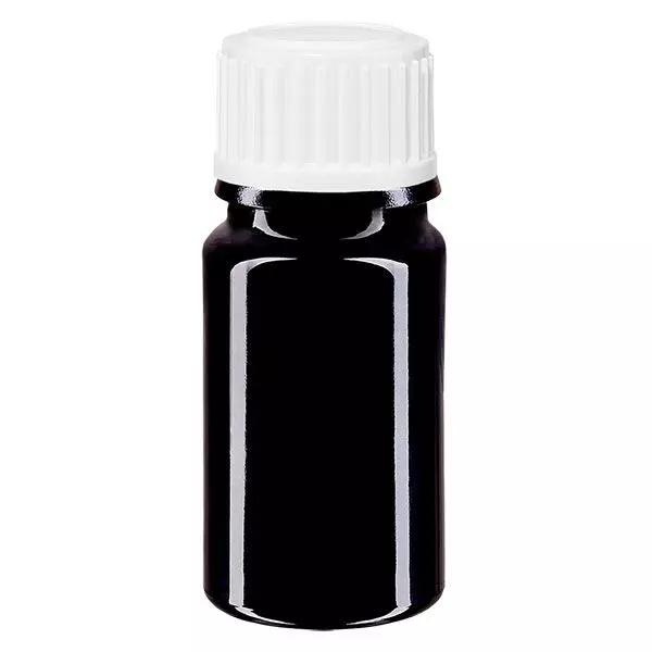 Frasco de farmácia violeta 5ml tampa de rosca branca standard Frasco de farmácia violeta 5ml tampa de rosca branca standard