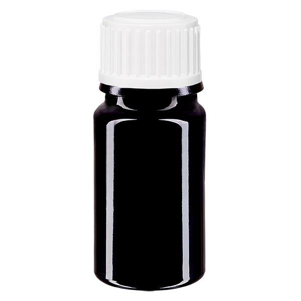 Frasco de farmácia violeta 5ml tampa de rosca branca standard Frasco de farmácia violeta 5ml tampa de rosca branca standard