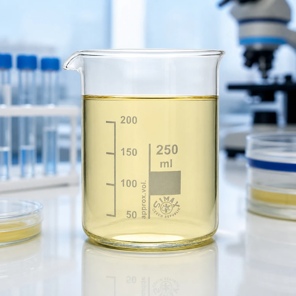 Copo transparente de 250 ml, forma baixa ideal para medições precisas no laboratório e na investigação