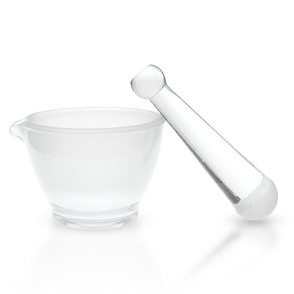 Almofariz e pilão ø80mm, superfície rugosa