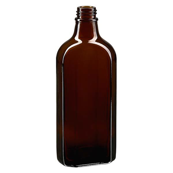 Frasco Meplat de 200 ml castanho DIN22 Frasco Meplat de 200 ml castanho DIN22